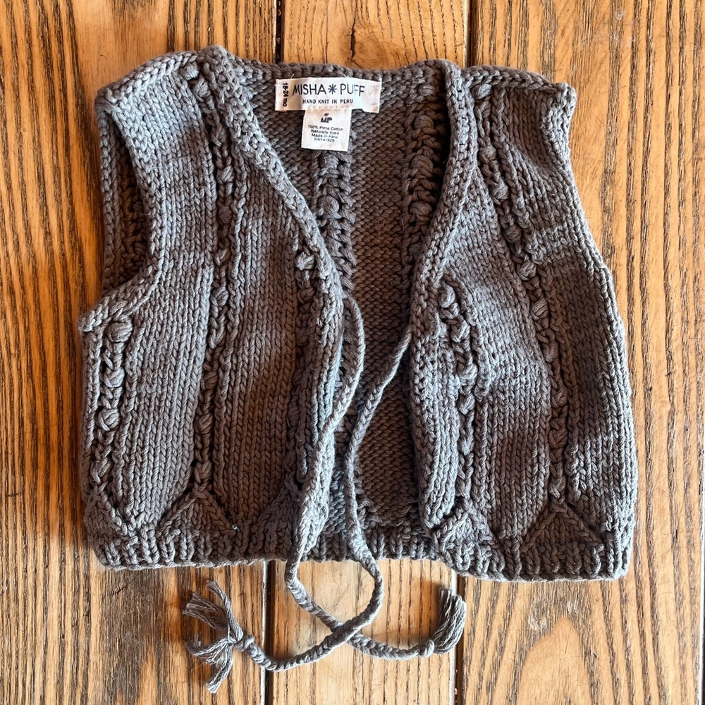 Misha and Puff vest 6-12m
